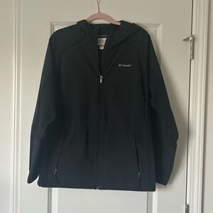 Columbia Rain Jacket (Black, 1X)